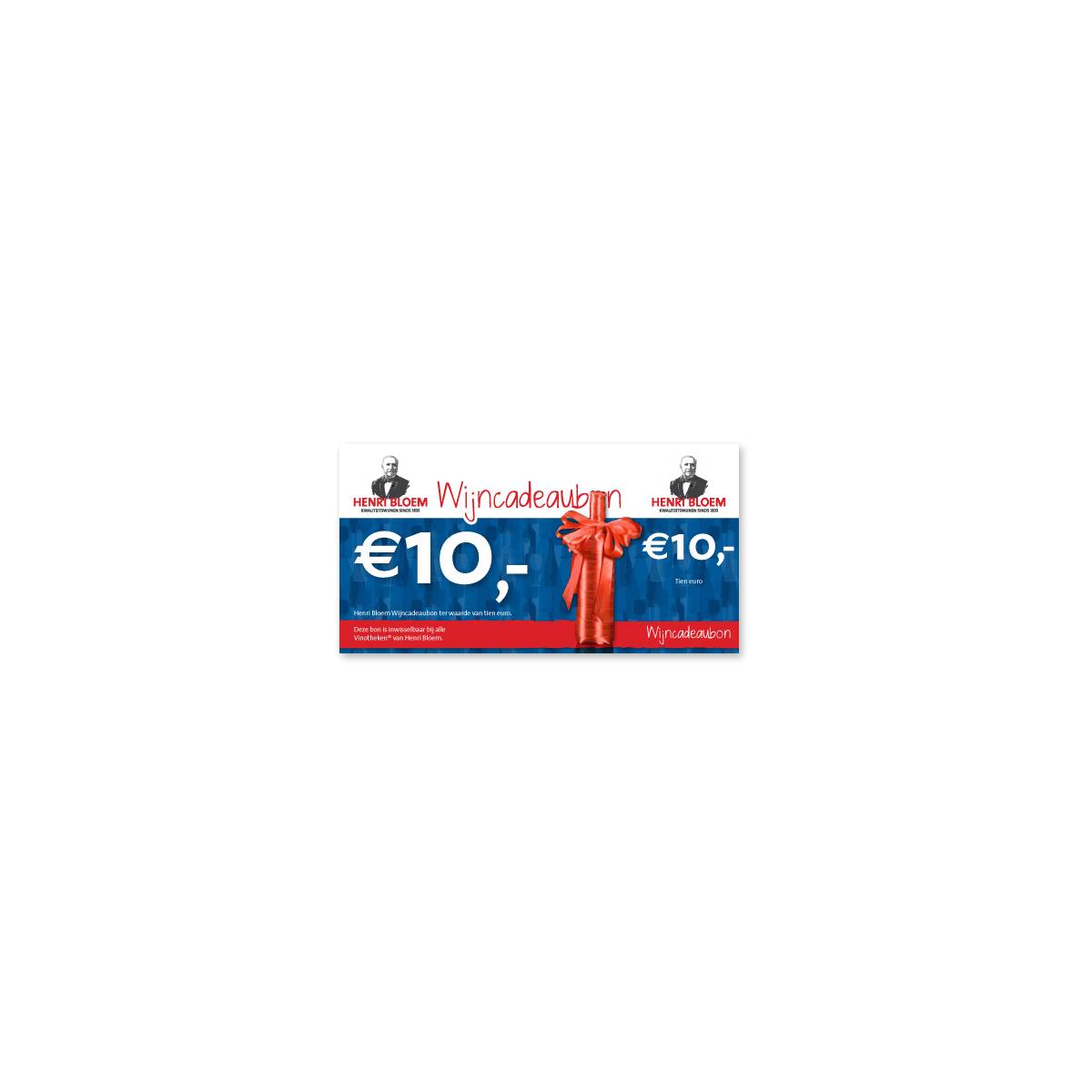 Cadeaubon € 10 Cadeaubon € 10 - www.henribloem.nl - Henri Bloem